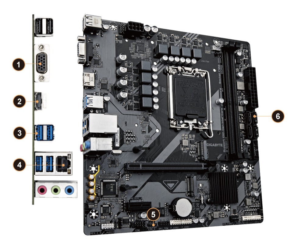 Gigabyte B760M H V2 DDR5 LGA1700