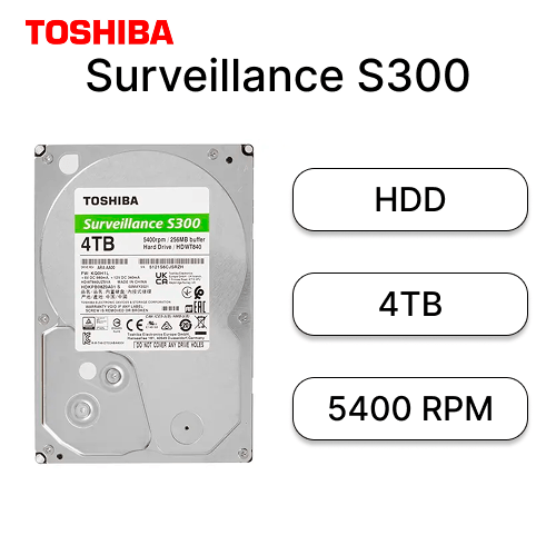 HDD 4TB Toshiba Surveillance S300