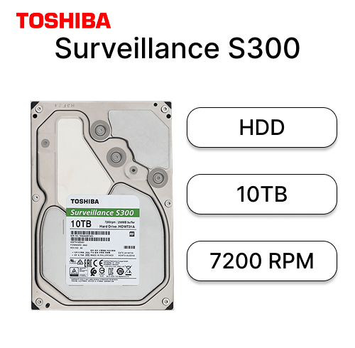 HDD 10TB Toshiba Surveillance S300