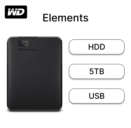 Ext HDD WD 5TB Elements