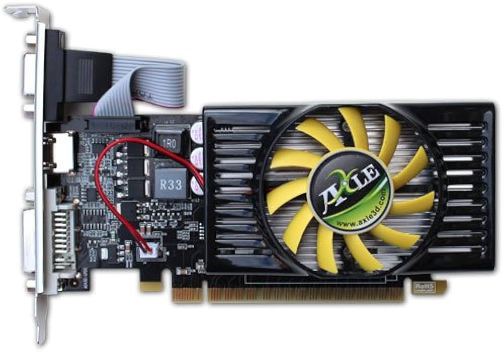 Видеокарта Axle 3D GeForce GT 630 Мощная игровая для ПК с высокой производительностью и потрясающей графикой