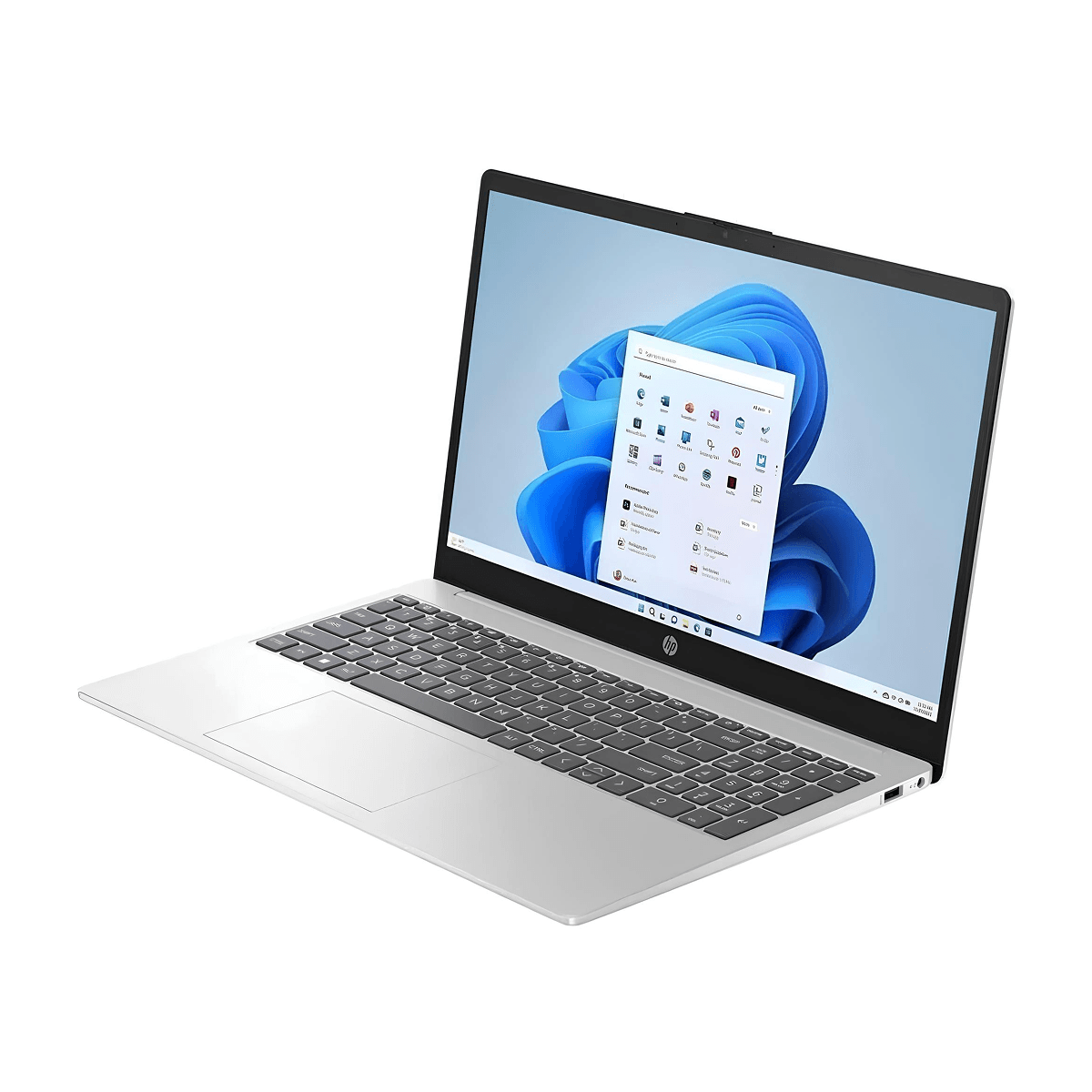 Ноутбук HP 15-fd0230WM Silver. 15.6" FHD Сенсорный экран. Intel Core i3-N305, 8ГБ ОЗУ, 256ГБ SSD. Подсветка клавиатуры (Eng), Windows 11.