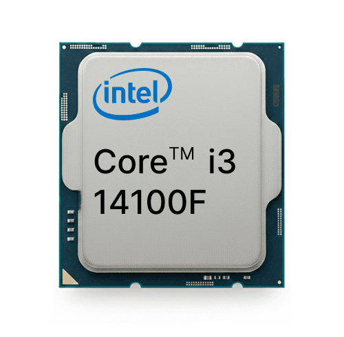 Intel-Core i3 - 14100F, 2.5 GHz, 12MB, oem, LGA1700, Raptor Lake
