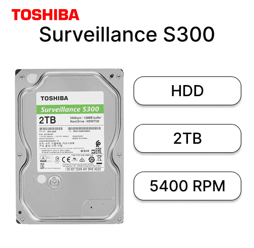 HDD 2TB Toshiba Surveillance S300