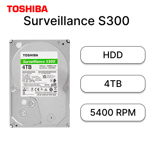 HDD 4TB Toshiba Surveillance S300