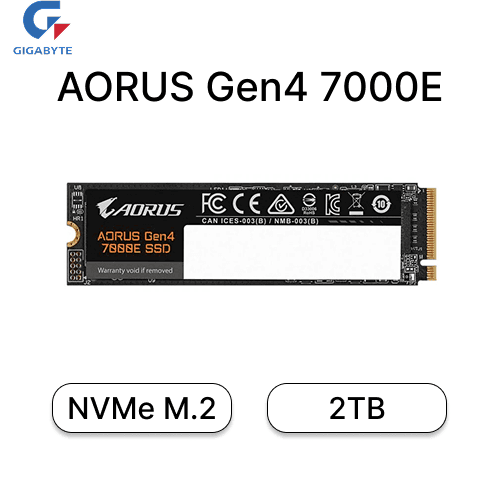 SSD Gigabyte 2000GB AORUS Gen4 7000E