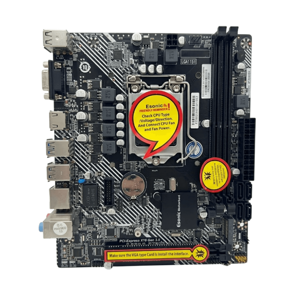 Esonic H310: Материнская плата Intel LGA 1151 с поддержкой DDR4 для стабильного и производительного ПК.