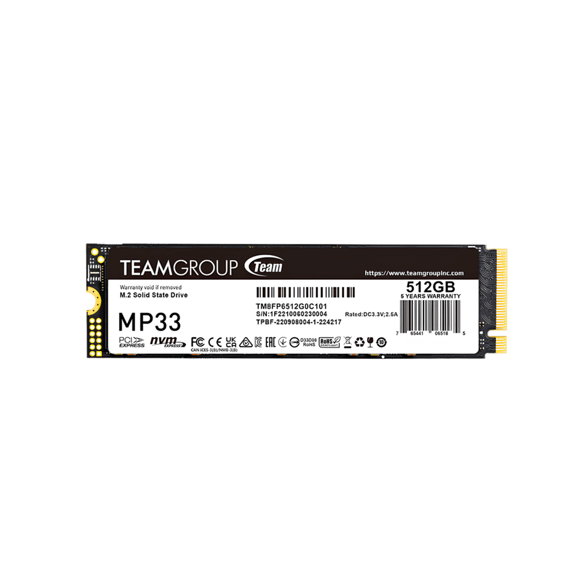 TeamGroup SSD NVMe M.2 512 ГБ - Сверхскоростной накопитель для ПК и ноутбуков