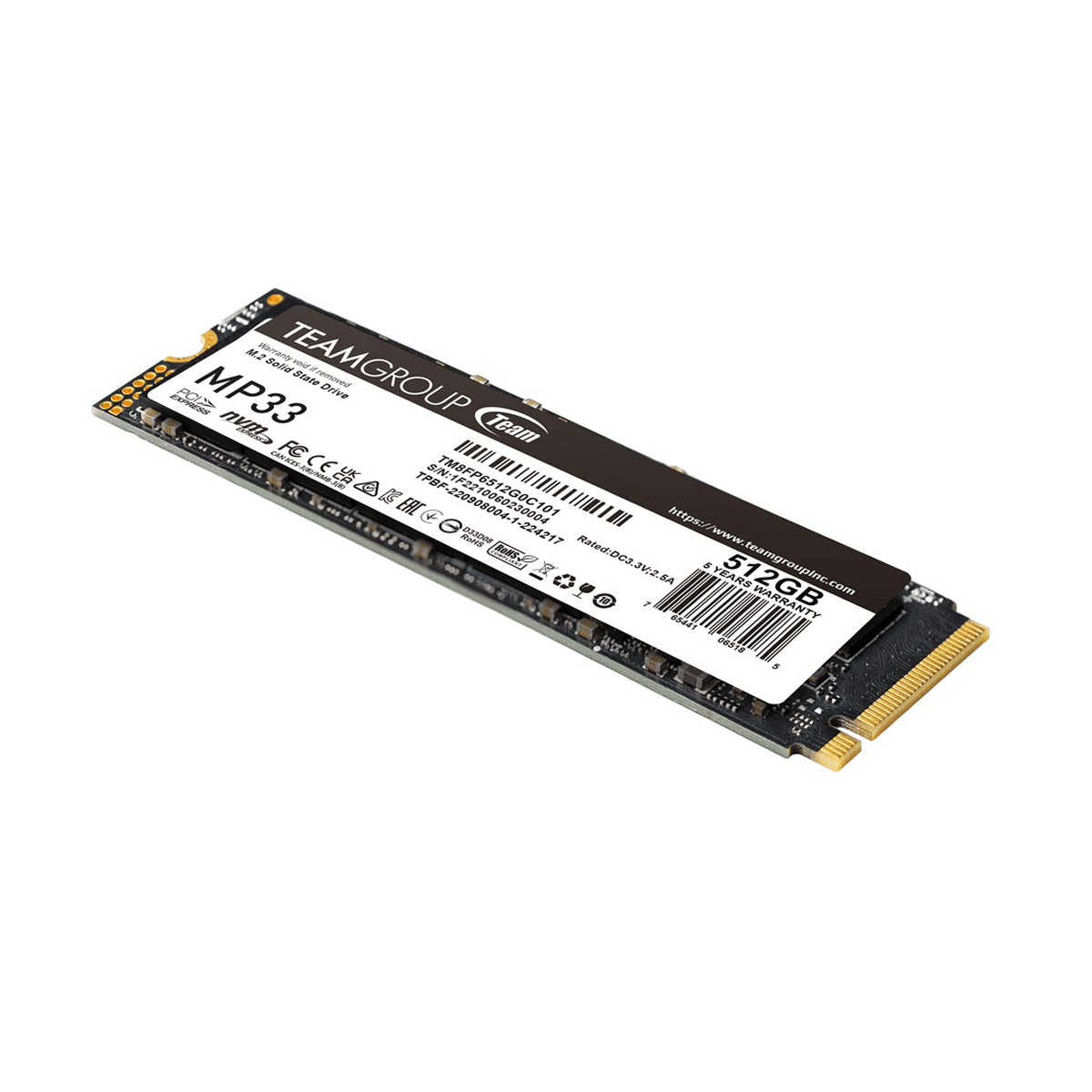 TeamGroup SSD NVMe M.2 512 ГБ - Сверхскоростной накопитель для ПК и ноутбуков