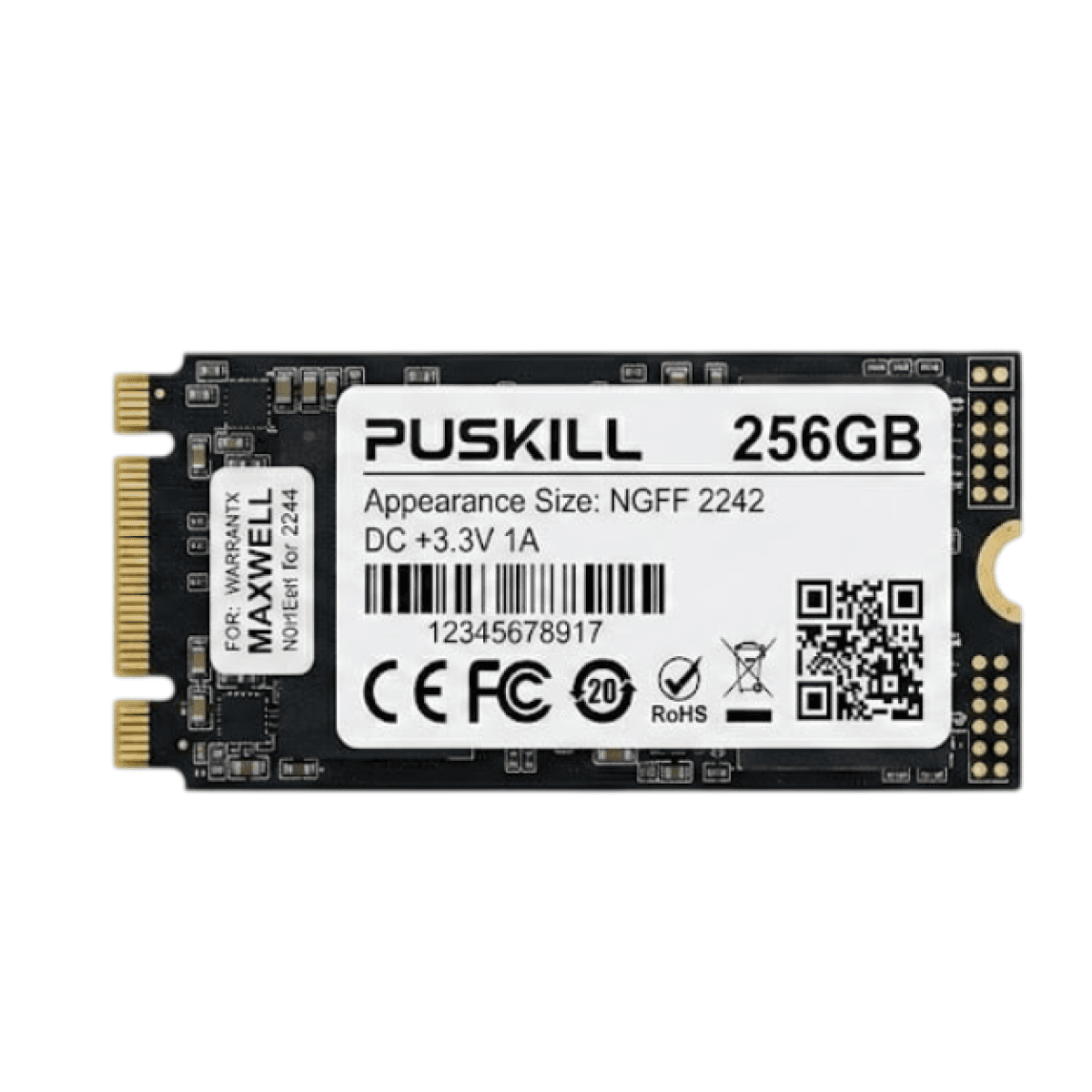 PUSKILL M.2 SATA SSD 256 ГБ – Твердотельный накопитель для ПК/ноутбука. Молниеносная скорость, быстрая загрузка ОС и максимальная надежность системы.