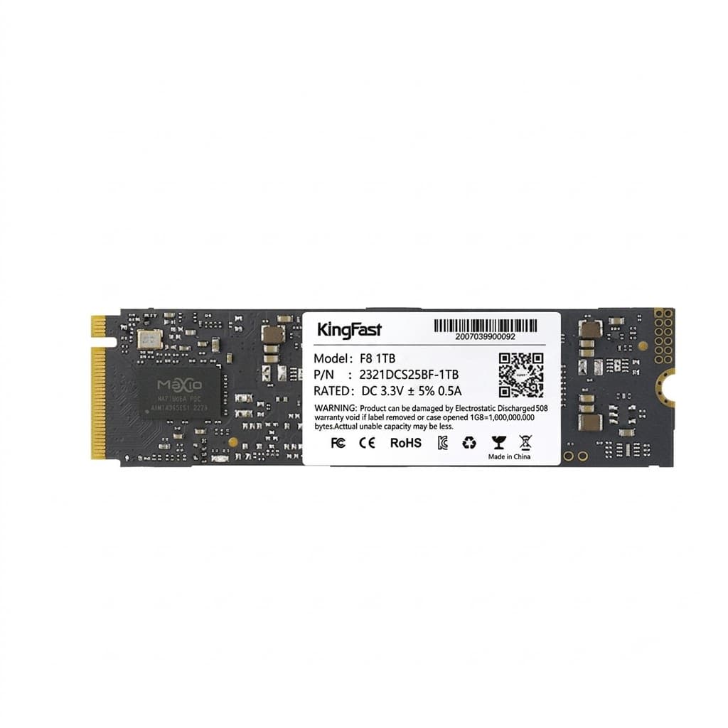 KingFast NVMe M.2 SSD 1ТБ PCIe Gen3x4 – Ультрабыстрый накопитель для игр, ПК и ноутбуков. Высокая производительность, мгновенная загрузка системы.