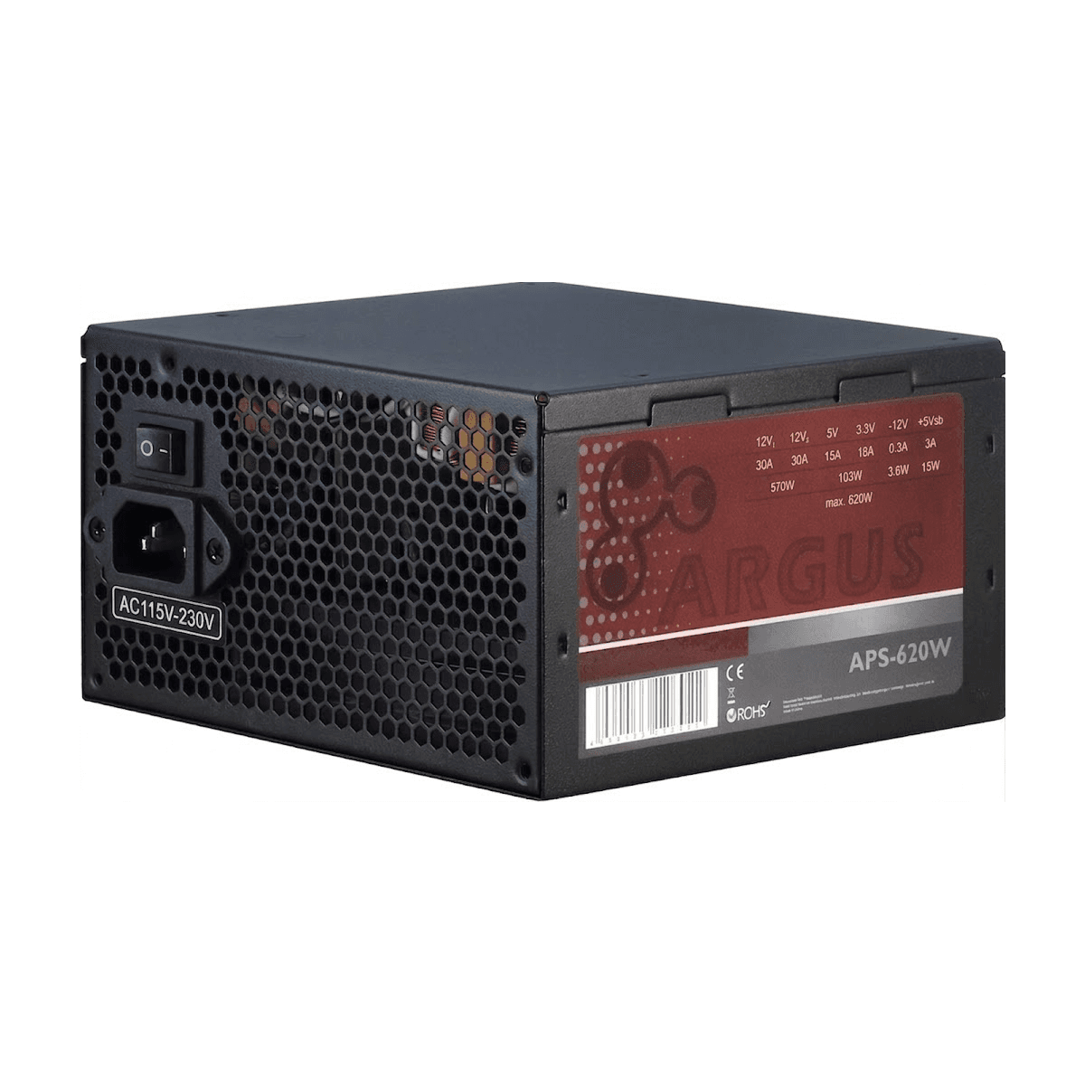 Argus 620W Игровой Блок Питания: Стабильная Мощность для Производительного ПК