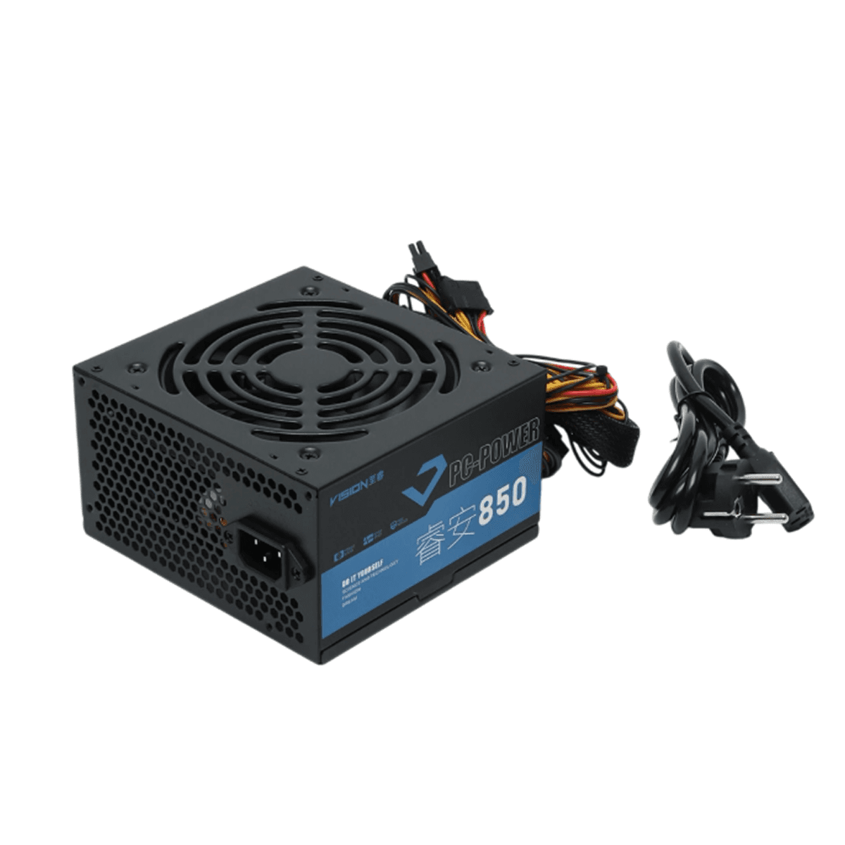 PC-POWER 850W Мощный игровой блок питания для ПК | Надежный БП с высокой производительностью и стабильностью