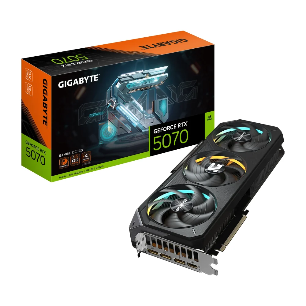 GIGABYTE GAMING OC 12 ГБ GDDR7, GeForce RTX 5070