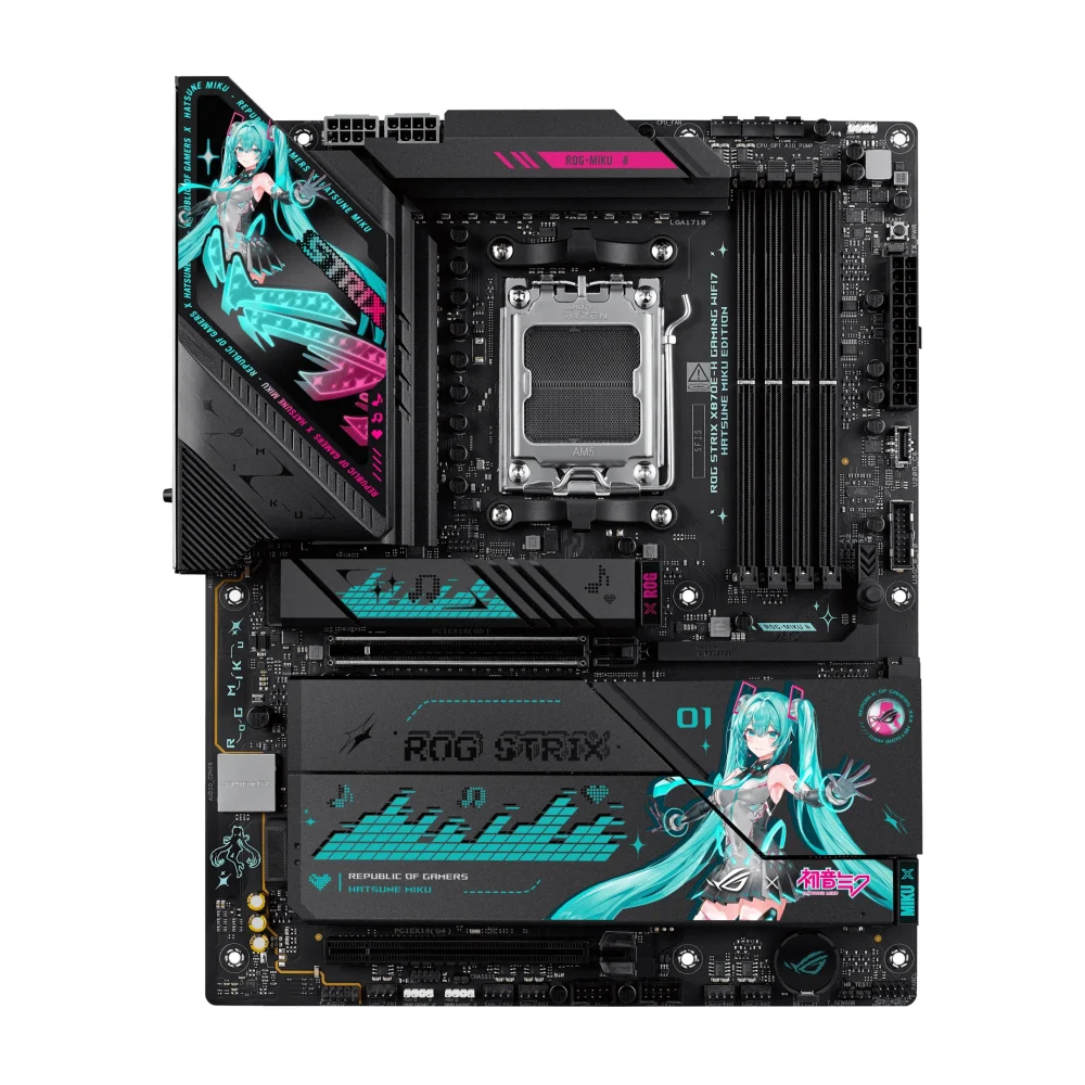 ASUS ROG STRIX X870E-H GAMING WIFI7 HATSUNE MIKU EDITION, AM5, X870E, DDR5, ATX