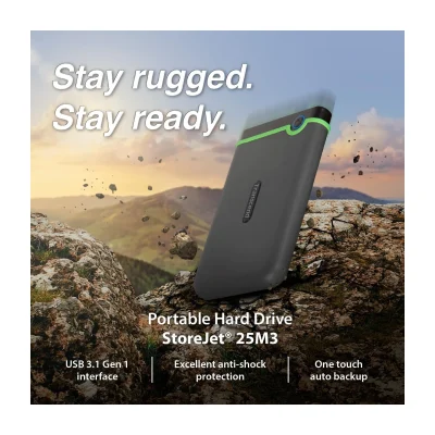 Transcend StoreJet 25M3 2000 ГБ, HDD, USB 3.2 Gen 1