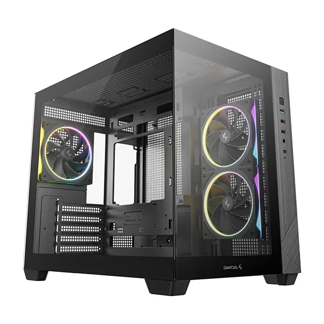 DeepCool CG330 3F, Mini Tower, Micro-ATX, Панорамное стекло