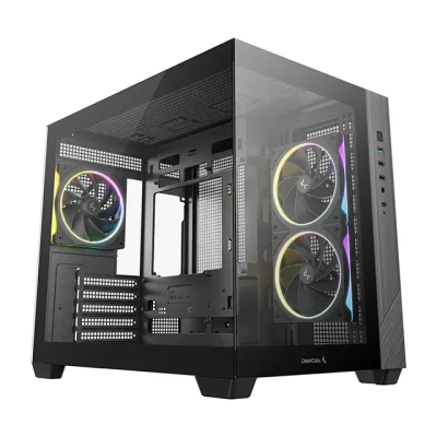 DeepCool CG330 3F, Mini Tower, Micro-ATX, Панорамное стекло
