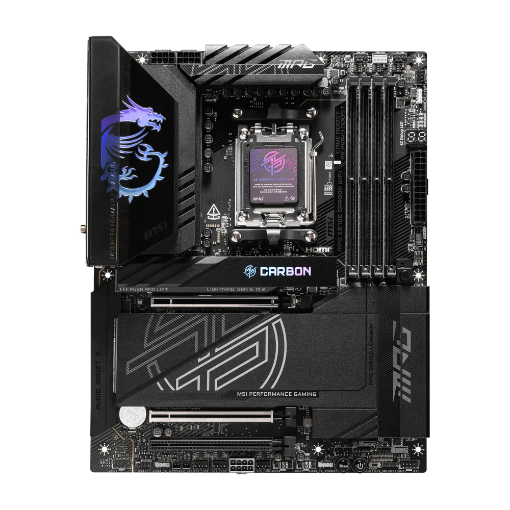 MSI MPG X870E CARBON WIFI, AM5, X870E, DDR5, ATX