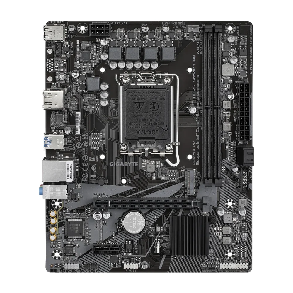 Gigabyte H610M K V2, LGA1700, H610, DDR5, Micro-ATX