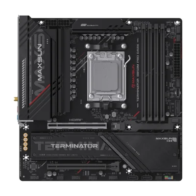 Maxsun Terminator B850M PRO DARK WIFI, AM5, B850, DDR5, Micro-ATX