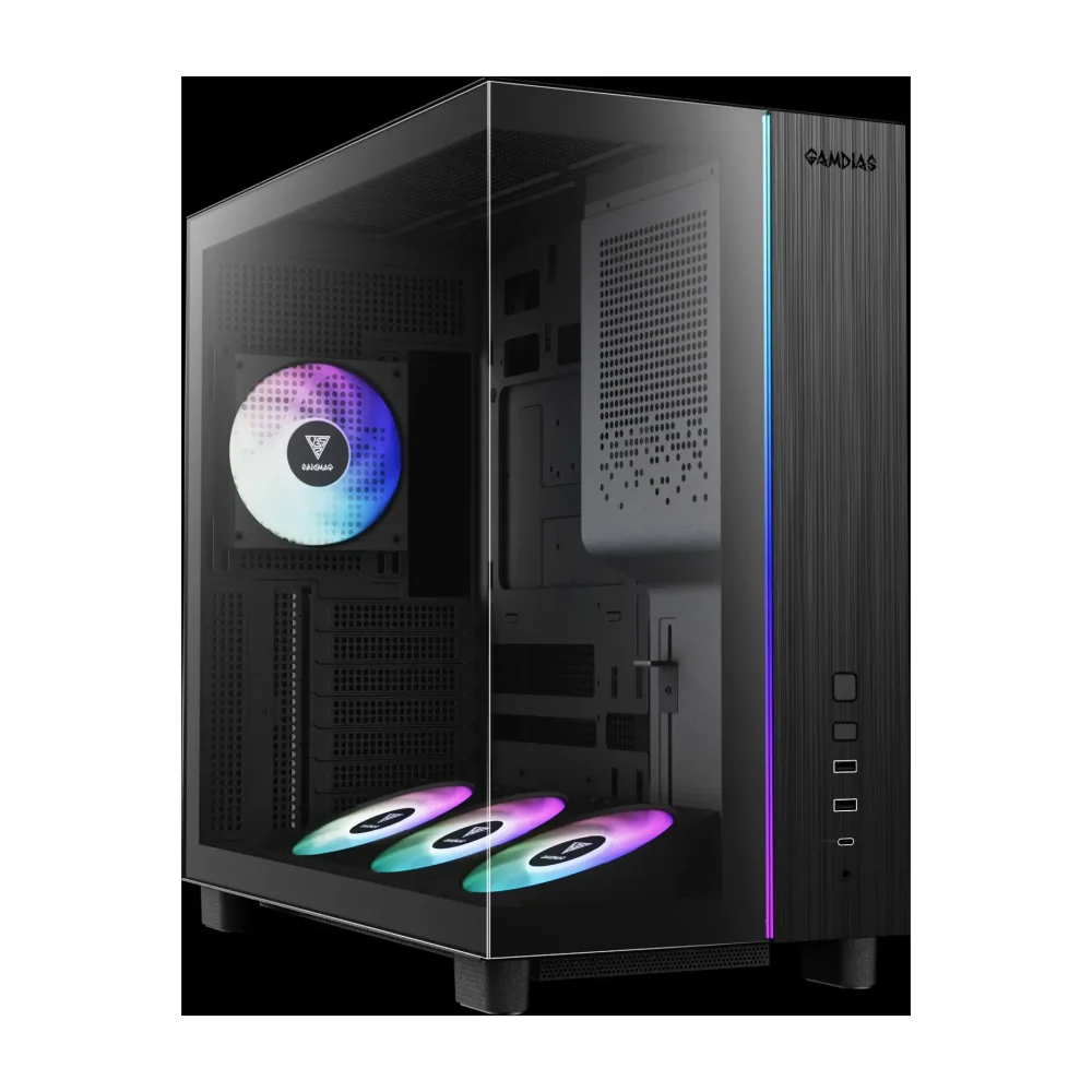 Gamdias ATLAS M4, Mid Tower, ATX, Панорамное стекло