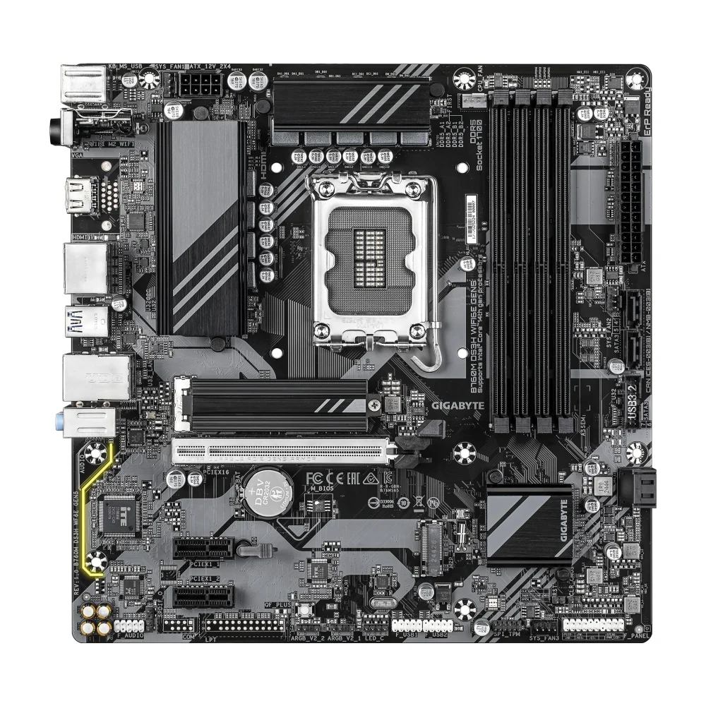 Gigabyte B760M DS3H WIFI6E GEN5, LGA1700, B760, DDR5, Micro-ATX