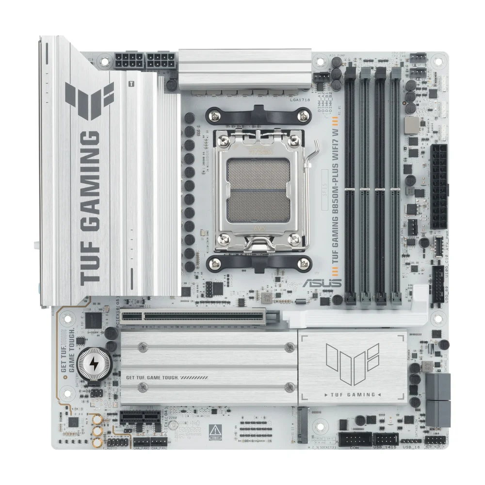 ASUS TUF GAMING B850M-PLUS WIFI7 W, AM5, B850, DDR5, Micro-ATX