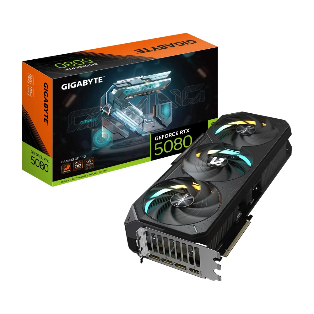 GIGABYTE GAMING OC 16 ГБ GDDR7, GeForce RTX 5080
