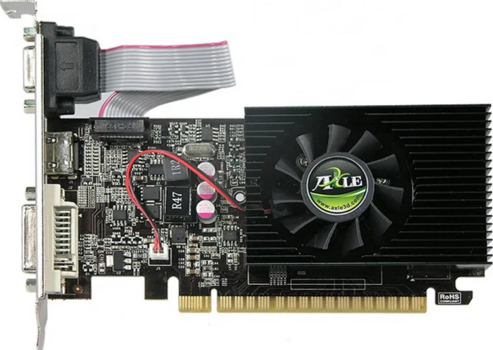 Видеокарта Axle GeForce GT 730 2 ГБ DDR3 128 бит Б.У