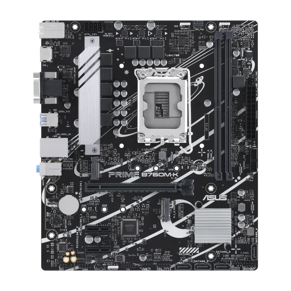 ASUS PRIME B760M-K, LGA1700, B760, DDR5, Micro-ATX