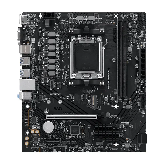 MSI PRO A620AM-B EVO, AM5, A620, DDR5, Micro-ATX