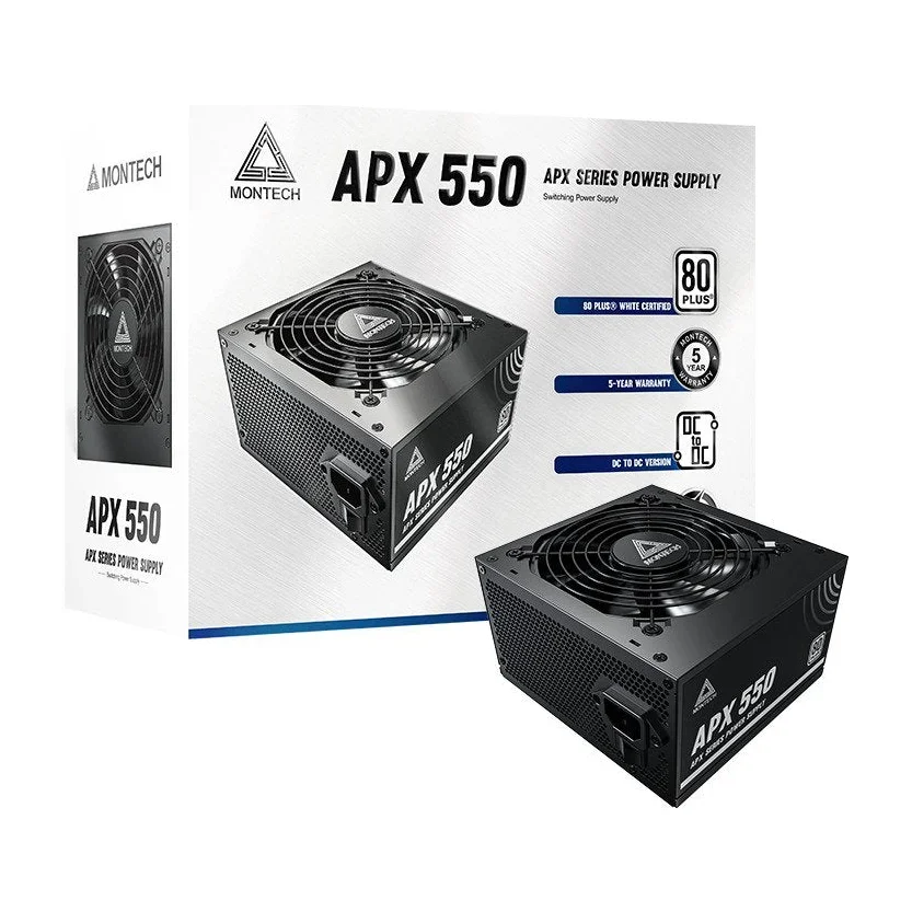 Montech APX 550 550 Вт, 80 PLUS White, Немодульный