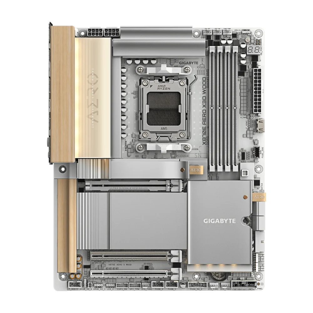 Gigabyte X870E AERO X3D WOOD, AM5, X870E, DDR5, ATX