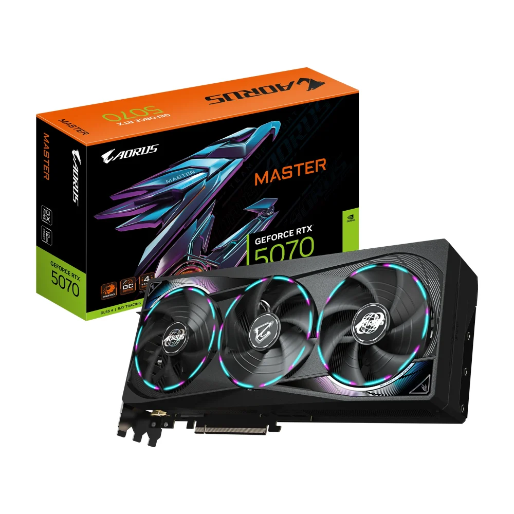 GIGABYTE AORUS MASTER 12 ГБ GDDR7, GeForce RTX 5070