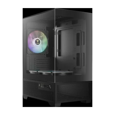 Gamdias AURA GC9M ELITE, Mini Tower, Micro-ATX, Панорамное стекло